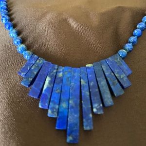14k gold Lapis necklace